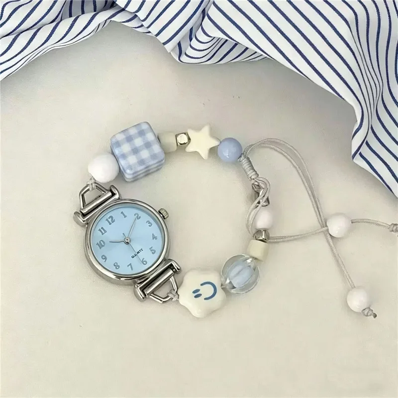 Stylish Girls Watch — Silver blue